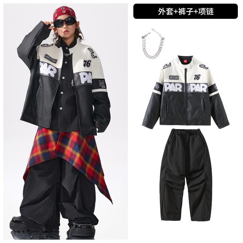Kinder Street Dance Trendige Kleidung Jungen Hip-Hop Stil Hiphop Performance Kleidung Mädchen Fried Street Cooles Hübsches Anzug Kinder Schlagzeug
