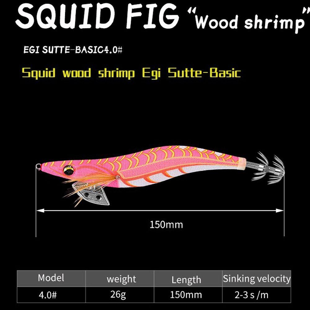 Japan Style Fishing Squid Jig Light Cloth Egi Octopus Bait Lure Shrimp Bait  Saltwater Fishing