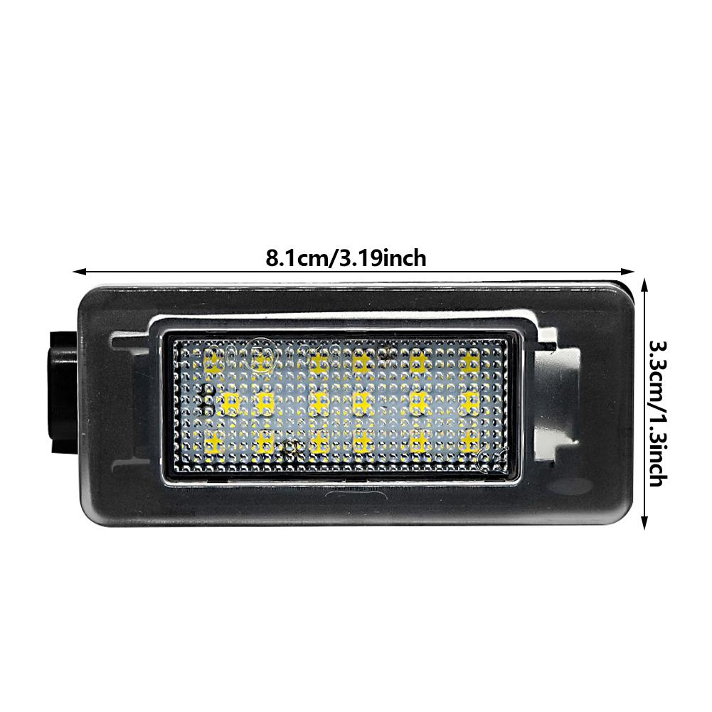 12V For Nissan Serena C27 2016-2018 Car License Plate Light Bulbs Auto Accessories Rear White LED Lamp