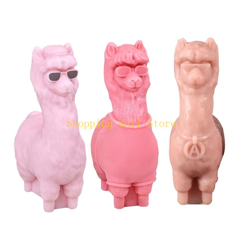 KX4B Silicone Moulds Alpacas Molds Baking Molds Epoxy Resin Molds Plasters Molds Animal Shaped Castings Molds Soap Molds