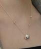 Tatiana (Silver 925) Star Mirror Ball Necklace Nz2154