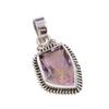Natürlicher Amethyst-Edelstein Handgefertigt 925 Massiv Sterlingsilber Anhänger 1" A0M16