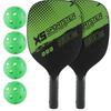 Cross-Border Pickleball Paddle Set: 2 Paddles, 4 Balls, Carry Bag