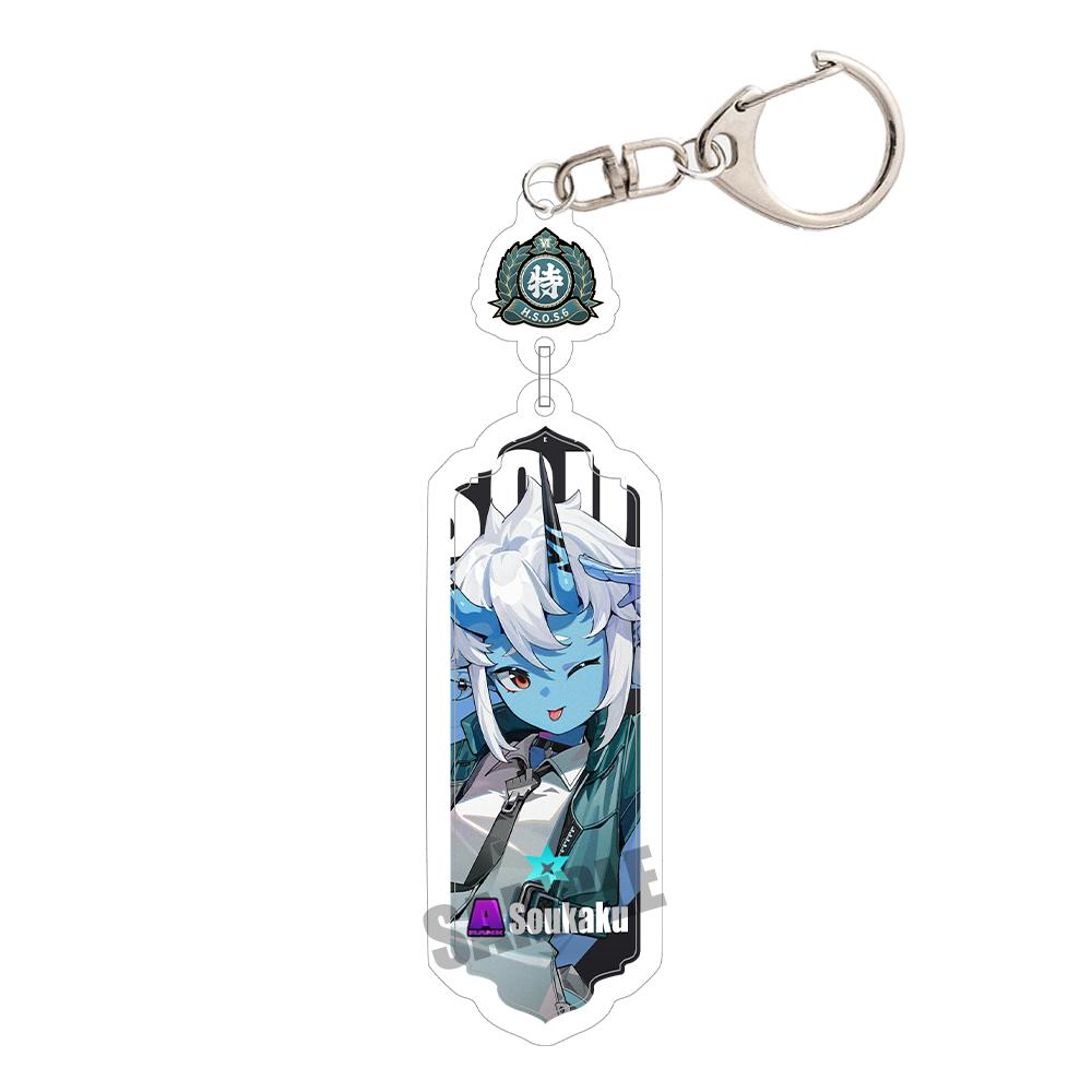 Game Zenless Zone Zero Acrylic Keychain Aria Cissia Nangong Yu Backpack Keyring Pendant Belle Nicole Demara Decorative Ornament
