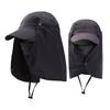 Outdoor UV Sun Protection Summer Fishing Sun Hat Breathable Neck Face Sunshade Hat Adjustable Fisherman Cap