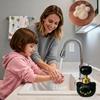 Cute Cat Paw Foam Soap Dispenser, Cat Pawprint Soap, Halloween Black Cats Pawprint Foaming Hand Wash Dispenser, Refillable Empty Cats Paw Print Foam