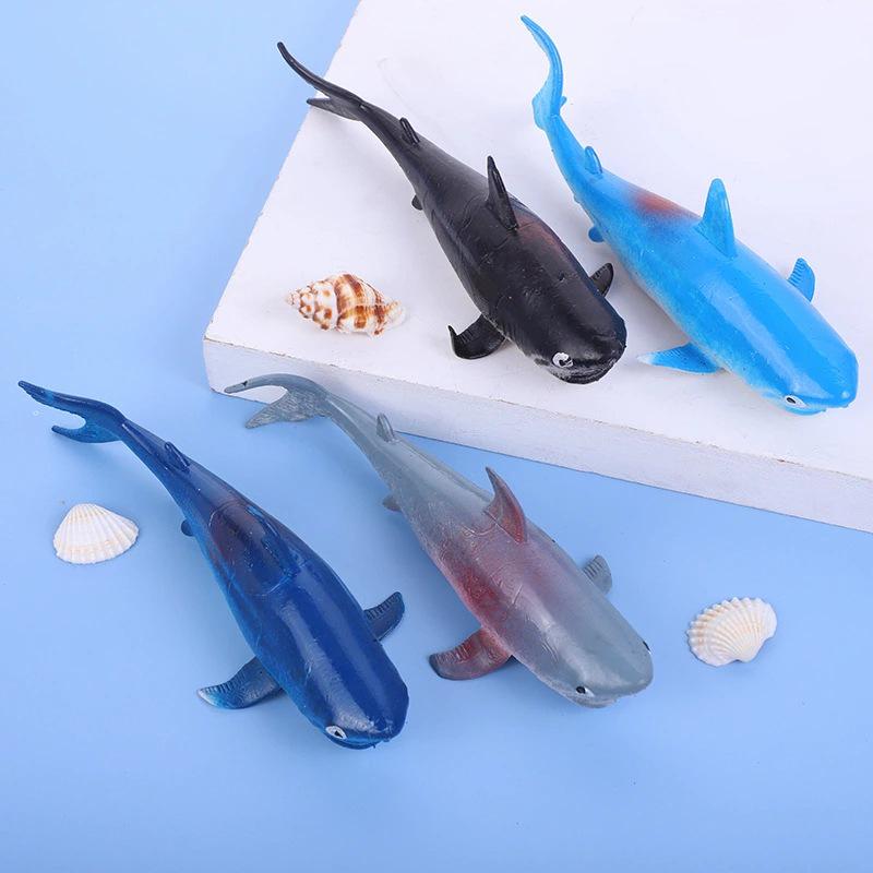 Colorful TPR Spider, Grasshopper, Lizard, Snake, and Goldfish Prank Toys Set