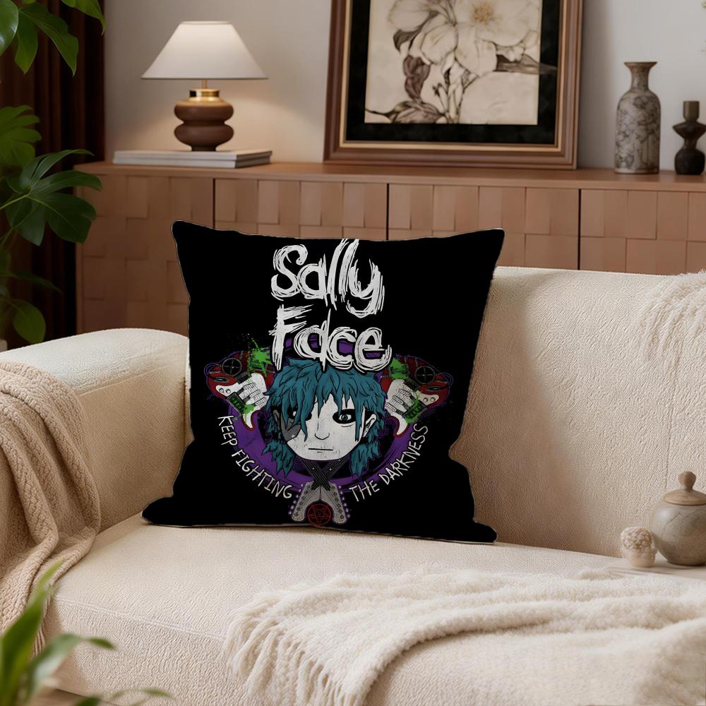 Band Sally Face Cushion Cover Cushion Cover Set 4Pcs 50X50 45X45 40X40 Pillowcase Decorative Sofa Home Decor