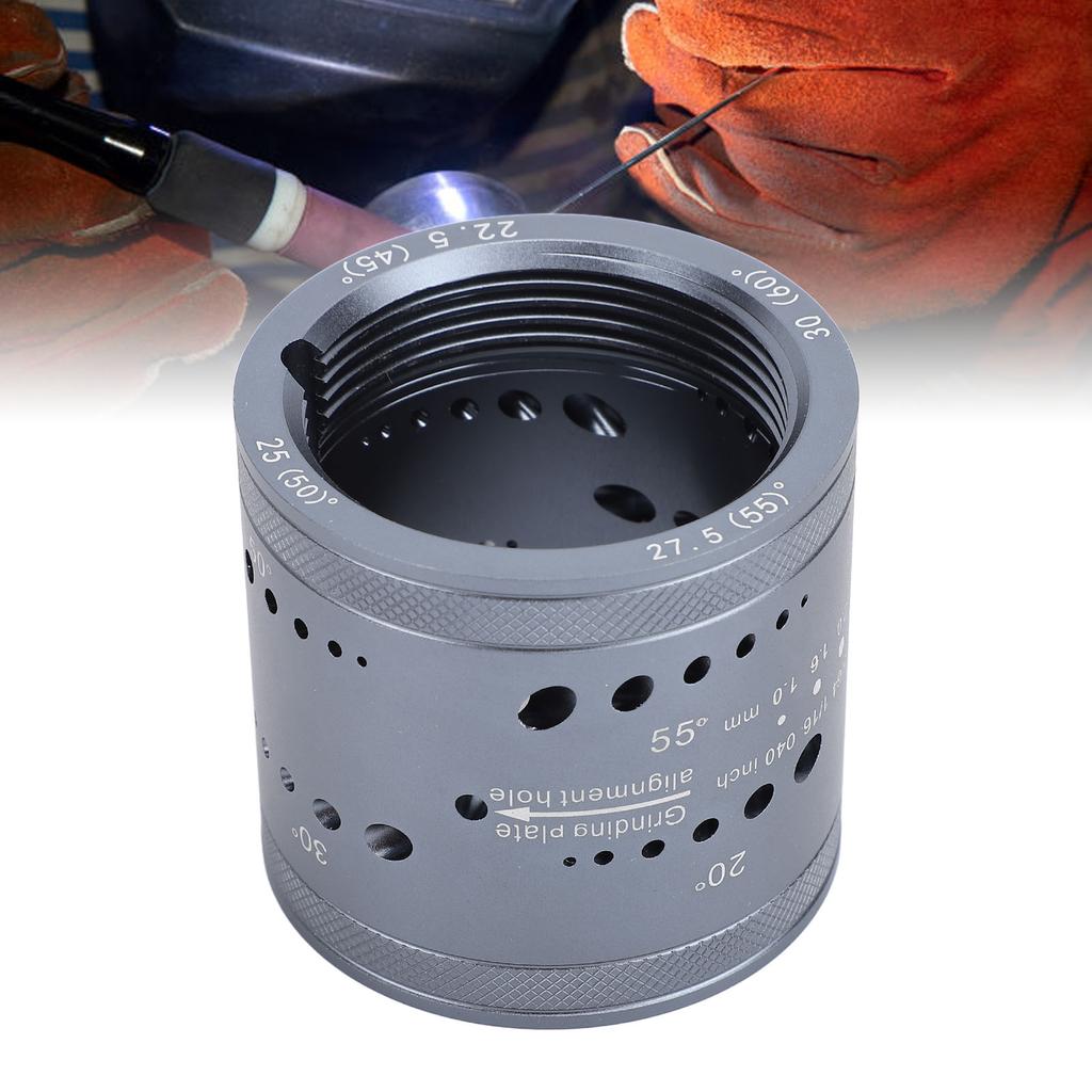 TIG Welding Tool Sharpener 8 Diagonal Holes Good Compatibility Electrode Sharpener Grinder User Friendly for Metal Processing