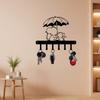 Metal Mouse Umbrella Key Hanger Wall Hook Elegant Entryway Decor Organizer