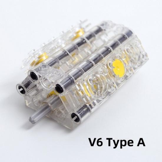 

Новые детали Technic Блок цилиндров поршня V6 V2 V4 Кирпичики Модель DIY Игрушка для le*go V6 Type A