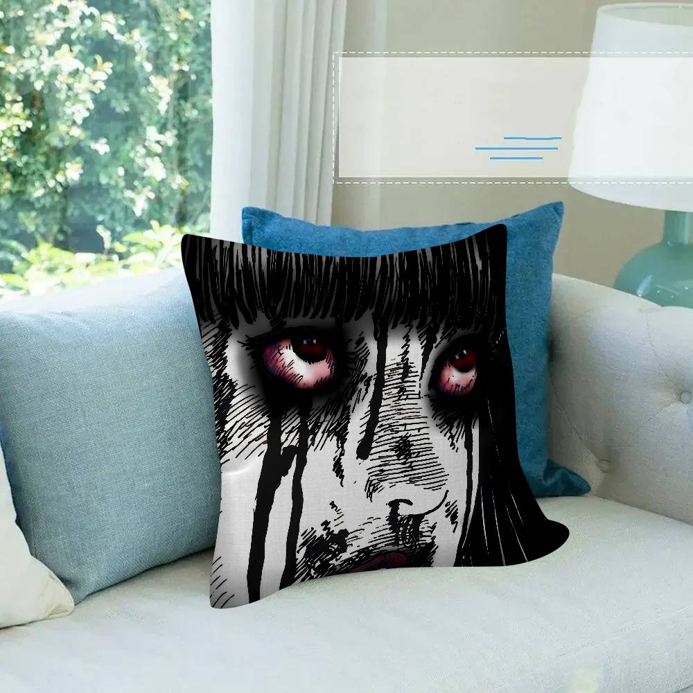 Japan Classic Anime JJunji Ito edit  Pillow Cushion Cover Pillowcase Living Room Sofa Home Decor Customized