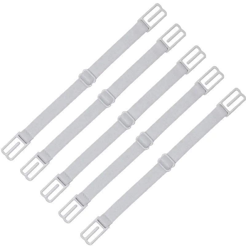 1-5 Stück Damen Verstellbarer BH-Trägerhalter All Match Unsichtbare Rutschfeste Schultergurte Gürtelschnallen Unterwäsche Lingerie Verlängerung