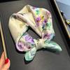 Meier Mulberry Silk 53cm Silk Scarf Small Square Scarf Women's Scarf Shawl Thin Scarf