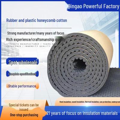 Schiuma Acustica Fonoassorbente Autoadesiva: Nido d'Ape in Gomma e Plastica, Design a Cresta d'Onda, Fonoassorbente, Isolamento Termico.