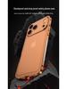 Capa de Metal Leve iPhone 17 Air com Lente e Fivela de Cavalo Marinho para 16 Pro - Moderna para Todos