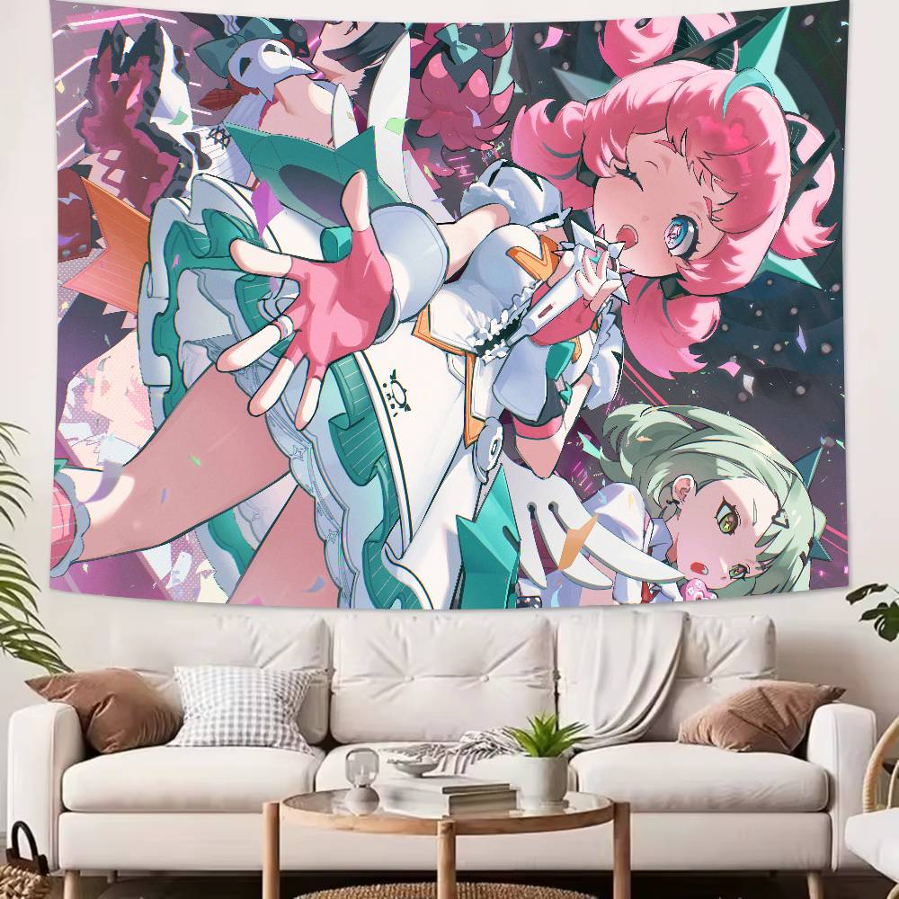 Kawaii Pretty Cute AOD Aria Tapestry Decoration Bedroom Dormitory Background Cloth Holiday Home Party Living Room Club Tapestry