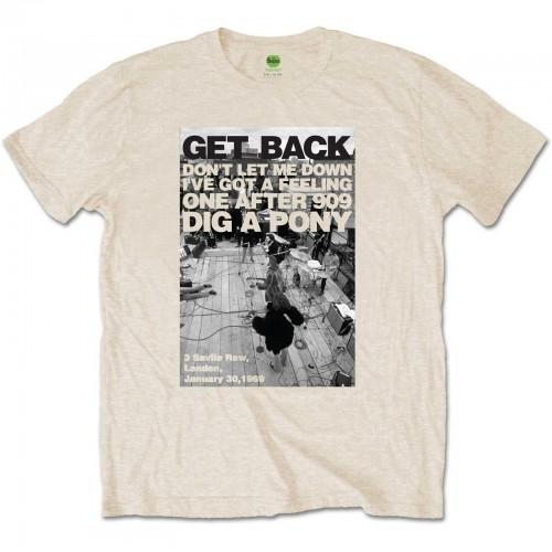 The Beatles Camiseta unissex adulta de algodão Rooftop Shot L natural