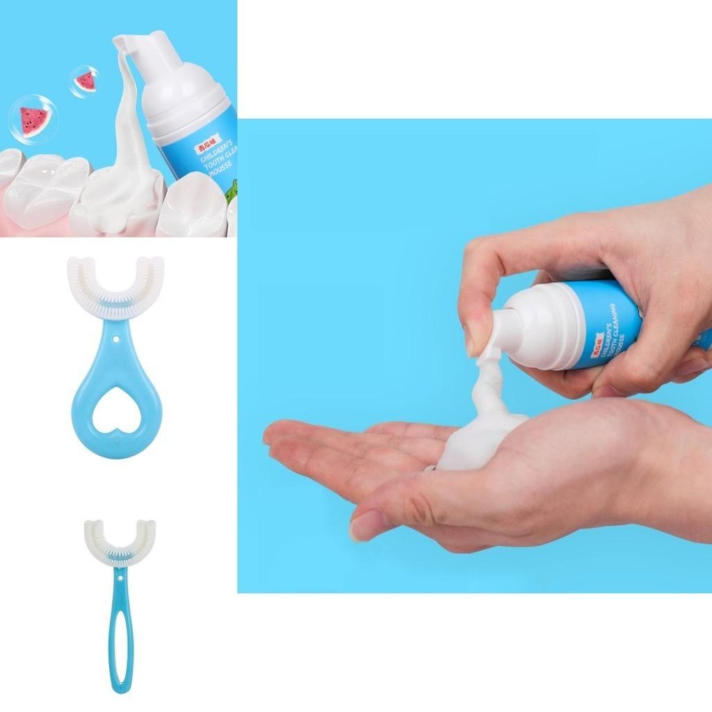 U-shaped Baby Toothbrush Designed For 1 Year Old With Fun And Safe Silicone