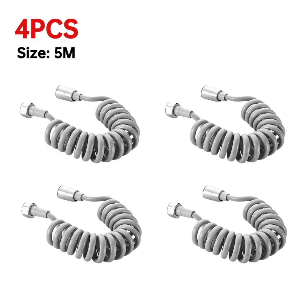 2/3/5M Flexible Spring Shower Head Hose Tube Plastic Water Toilet Bidet Sprayer Telephone Line Soft Hoses Bathroom Accessories