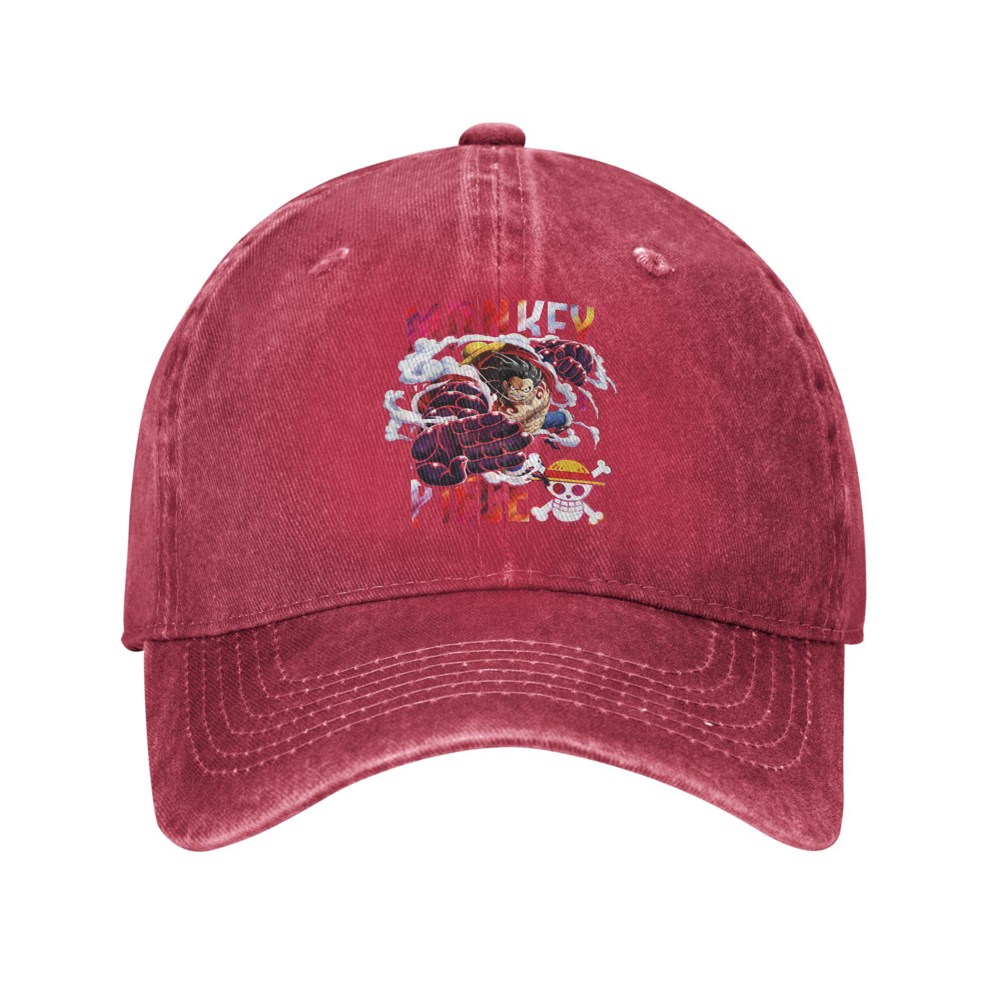 One Piece comic Cap  Cool Baseball Cap Hats Visor Protection Snapback Cotton tops gorras Adjustable