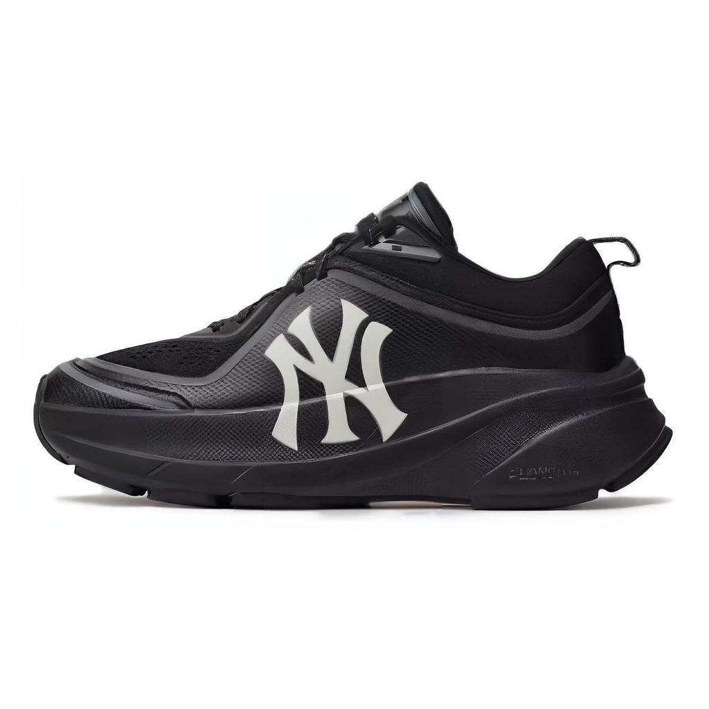 MLB Chunky Runner Ath-Flow Thick Sole Height Increasing Fabric Nylon Low Top Casual Running Shoes Unisex Sneakers Black White 3ARNATF4N-50BKS