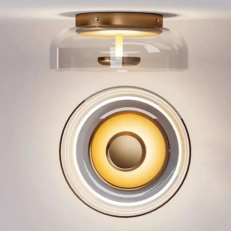 LED Modern Glass Wall Lamp Creative Ceiling Lights for Bedroom Bedside Living Dining Room Indoor Home Decorative Fixtures