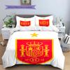 Spain National Football Logo Pattern Bedding Home Decoration Birthday Gift (1 * Duvet Cover + 2 * Pillowcase, Without Core),fan Merchandise.