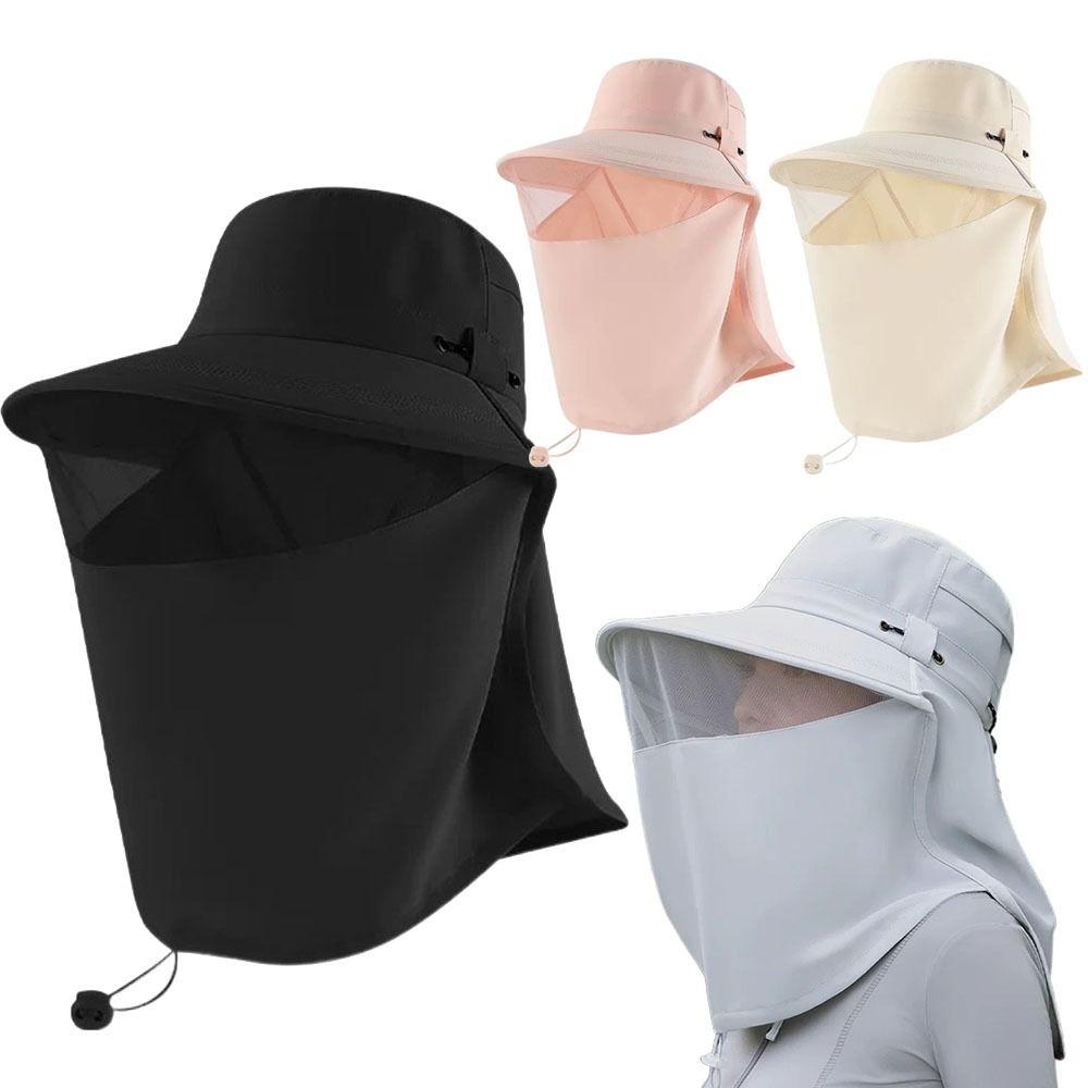 Quick Drying Sun Protection Hat Neck Guard Face Covering Sunhat Summer Sunscreen Cap  Camping