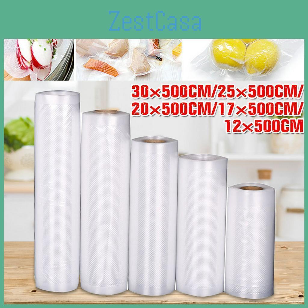 1217202530cm500cm Rollslot Vacuum Bags For Packer Vacuum Bags For Food Vacuum Sealer Food Fresh Long Keeping