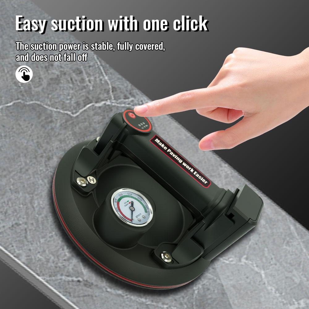 New 200KG Suction Cup Intelligent Display Industrial Grade Electric Vacuum Suction Cup Load Heavy Duty Granite Tile Glass Lifter