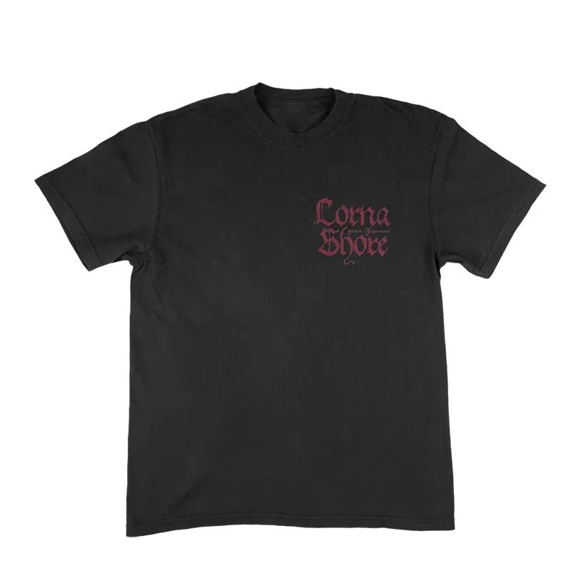 Рок-группа LORNA SHORE Rona Coast Band Готик-металкор Дарк-рок Американская футболка свободного кроя из чистого хлопка большого размера L