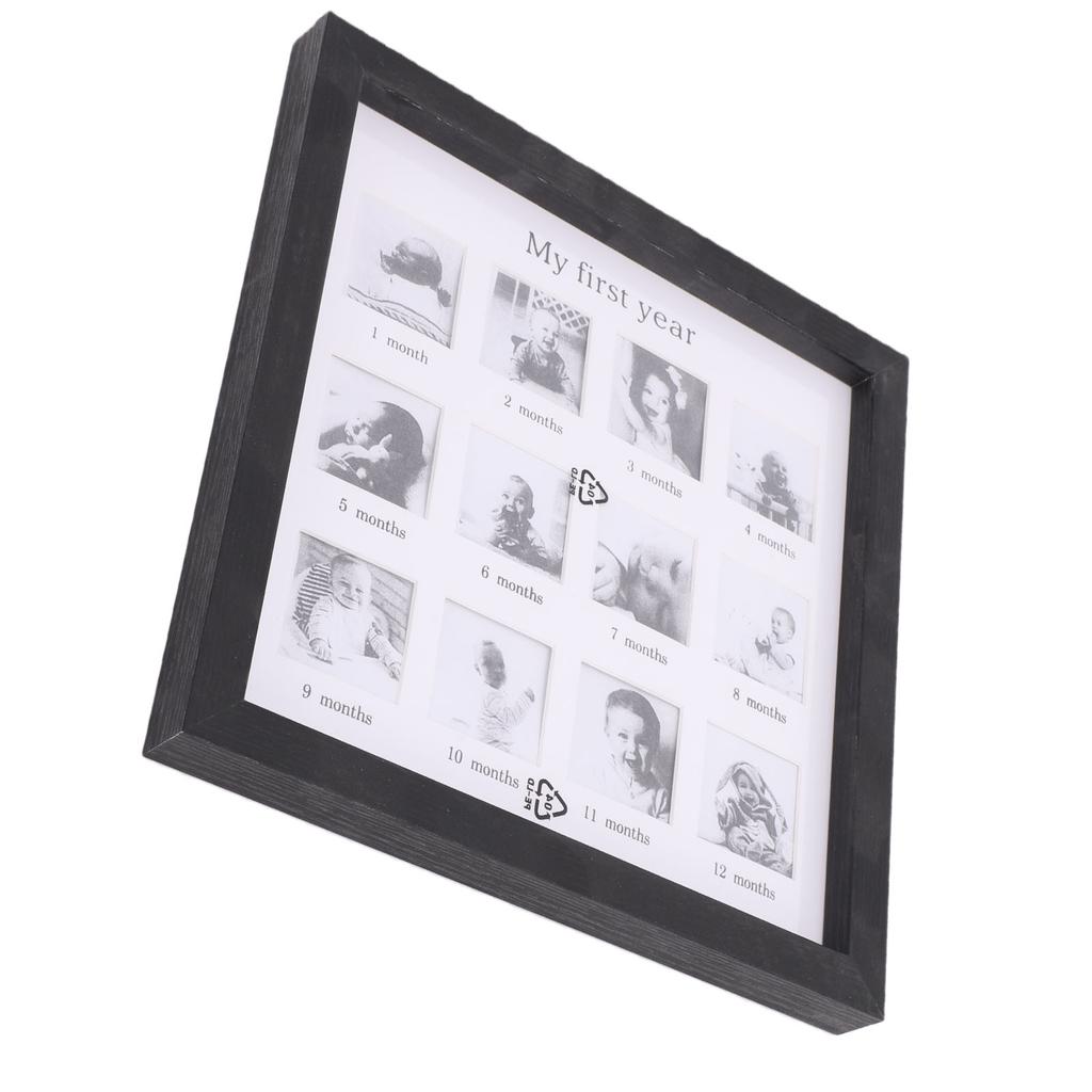 Baby First Years Photo Frame 12 Month Newborn Monthly Picture Frame for Toddler Growth Record