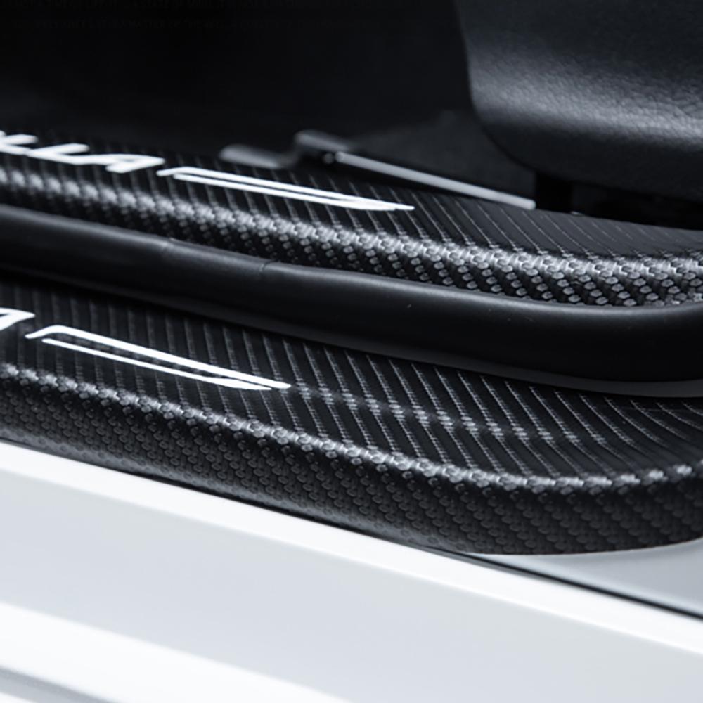 Auto Tür Sill Schutz Für Chery TIGGO 7 PRO 20-22 Carbon Faser Muster Leder Usher Pedal Zubehör Innen