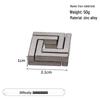 Zinc Alloy Kongming Puzzle Lock: Disentanglement Ring Educational Toy