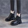 Fashion New Chelsea Boots for Women Patent Leather Wild Thick-heeled Boots Women's Short Boot Thick-soled High-heeled Women Boots 2025