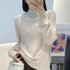 Base Layer Women's Semi-high-neck Knitted Sweater Women's Loose-fitting Inner Sweater