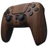 eXtremeRate LUNA PS5 Controller Replacement Front and DIY Replacement Housing Shell and Touchpad Cover with Wood Grain Design (BDM-010, BDM-020,