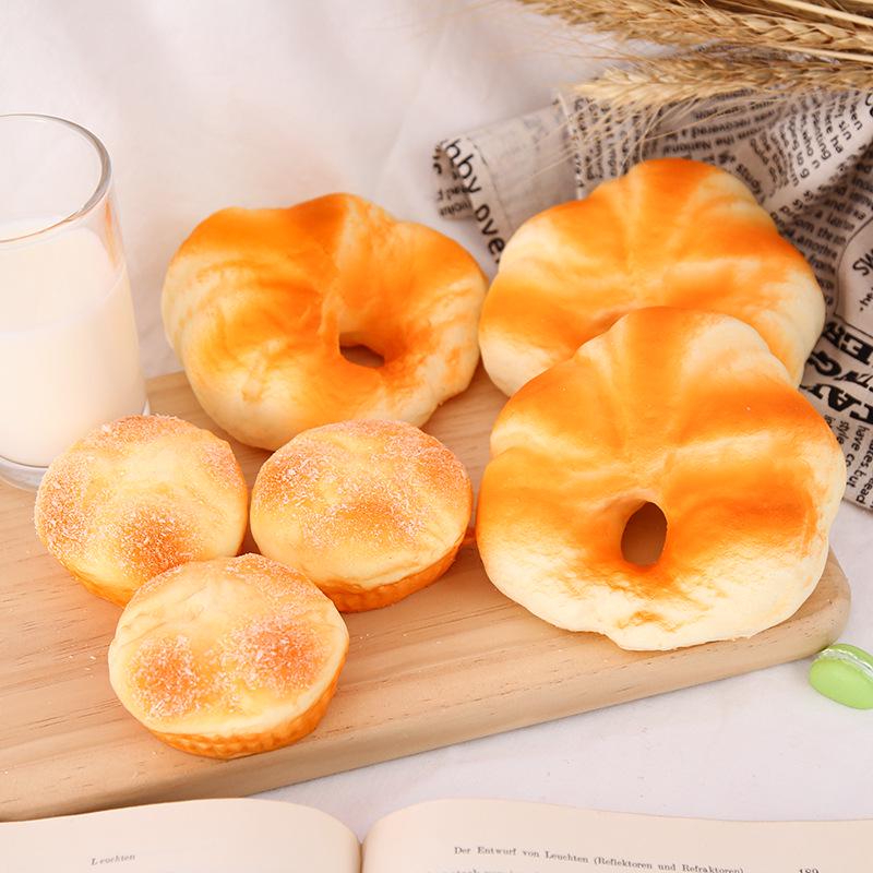 Artificial Fake Bread Ornaments French Baguette Cake Bakery Craft Decor Toy Donuts Simulation Bread Kitchen Model Wedding Party