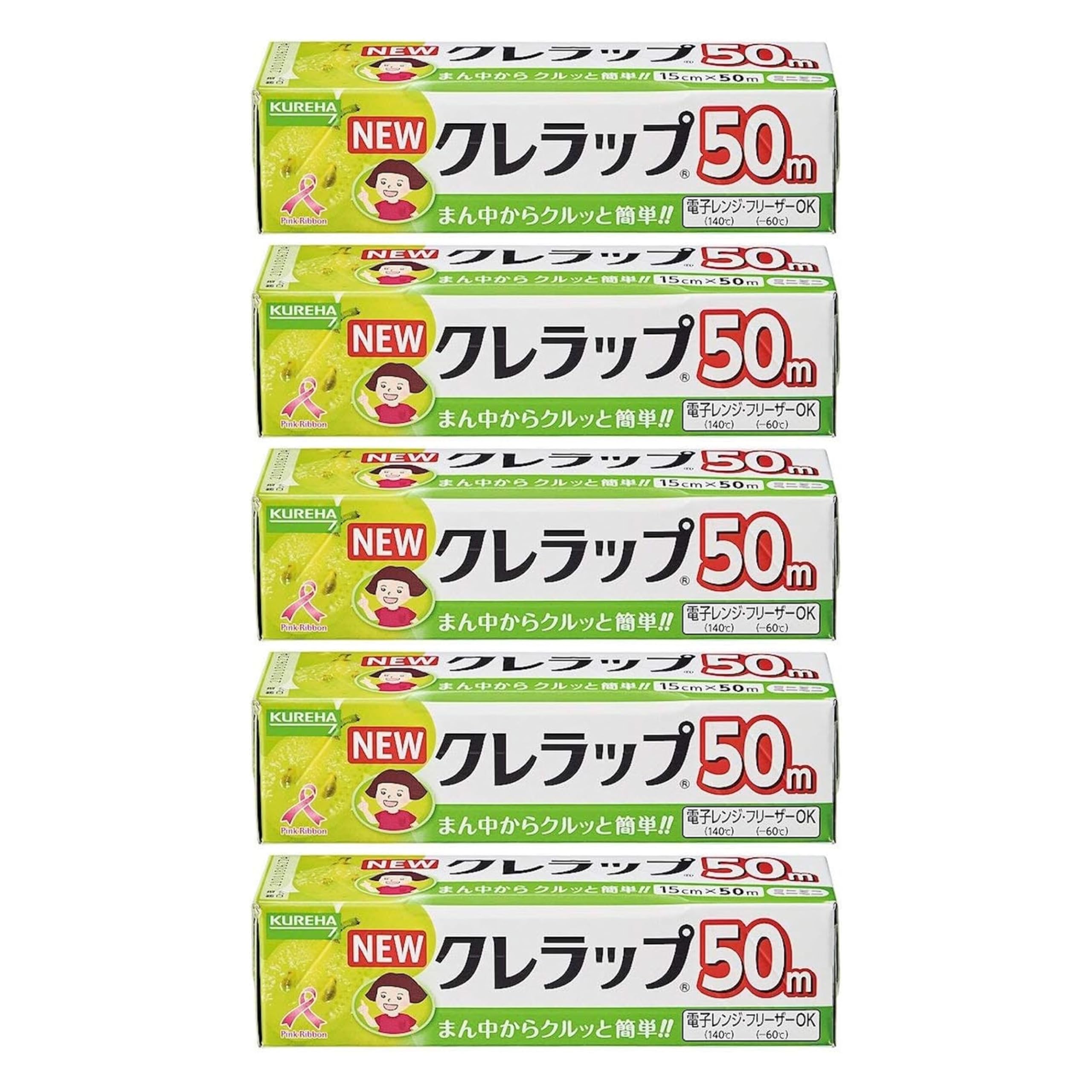 

Kureha NEW Krewrap Mini Mini 15cm x 50m x 5 pieces set зелёный