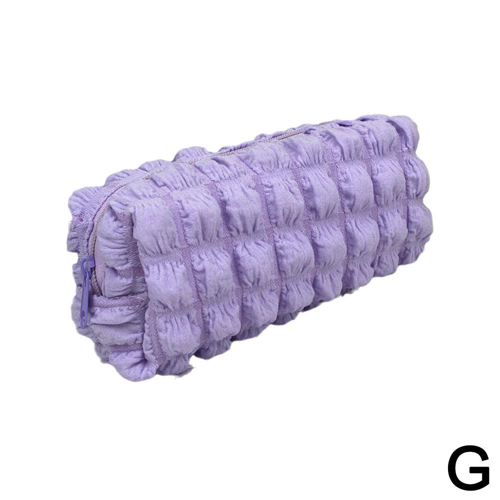 Stor Kapacitet Fluffig Pennfodral Stationär Förvaringslåda Mjuk Hållbar Bärbar Pennfodral Kosmetikaväska Sminkväska Skolmaterial