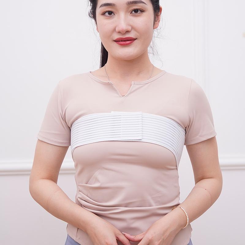 Post Surgical Breast Implant Stabilizer And Compression Band, Breast Support Band, Chest Belt, Adjustable Extra Sport Bra Strap