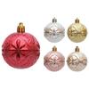 Shatterproof Christmas Baubles Assorted Designs for Festival Tree Embellishement Decoration Plastic Hanging Pendants