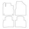 [BLM]NI042 Red - Set of Velour Floor Mats To Fit Nissan Murano II Z51 2008-2014 - Red Trim