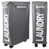 Foldable Laundry Basket Waterproof Dirty Clothes Organizer Storage Bag with Wheels