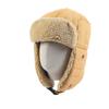 Retro Canvas Plush Hat Autumn Winter Warm Fleece Lined Goggles Ear Flap Hat Electric Bike Cycling Hat Ski Hat