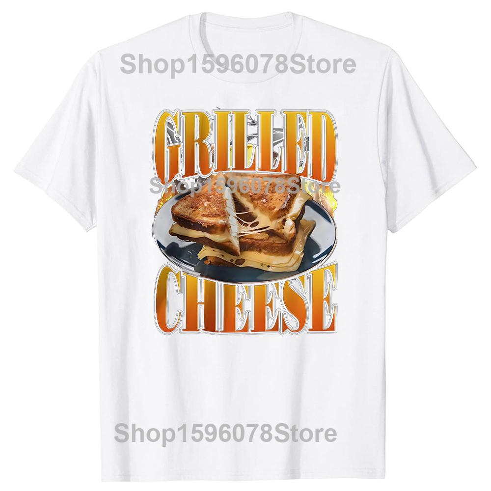 

Funny Grilled Cheese Foodie Gift Meme Tshirt Men Women Summer Casual ONeck Oversized T Shirts Cotton 100 High Quality T Shirt S