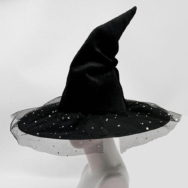 Gorgeous Witch Hats Vintages Girls Hat Gothicism Wizard Hat Carnivals Witch Hat for Standout Halloween Costume