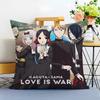 KKaguya sama Love is War Cushion Cover Washable Linen Pillowcase Soft  for Sofa Bed Cozy Home Room Decor