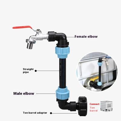 3/4 Inch Gooseneck Ibc Tank Adaptor With Outlet Valve Ibc Adapter Connection Kit For Tank Container Rainwater Tank